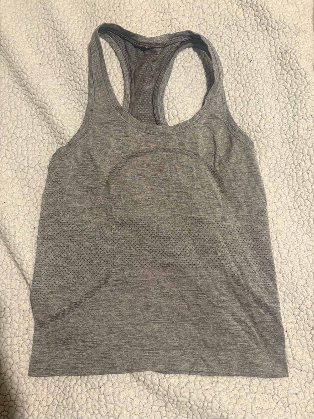 lululemon athletica Gray Seamless Performance Racerback Tank